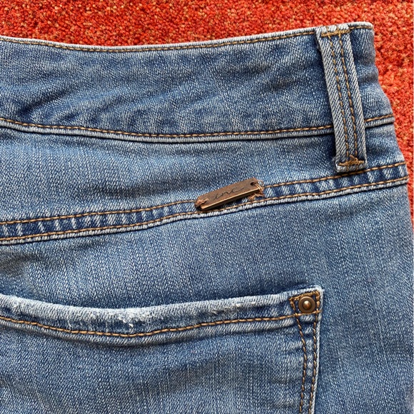 Inc Denim Jeans Womens 12P Flare Leg High Rise Stretch Blue Wash - Picture 3 of 6